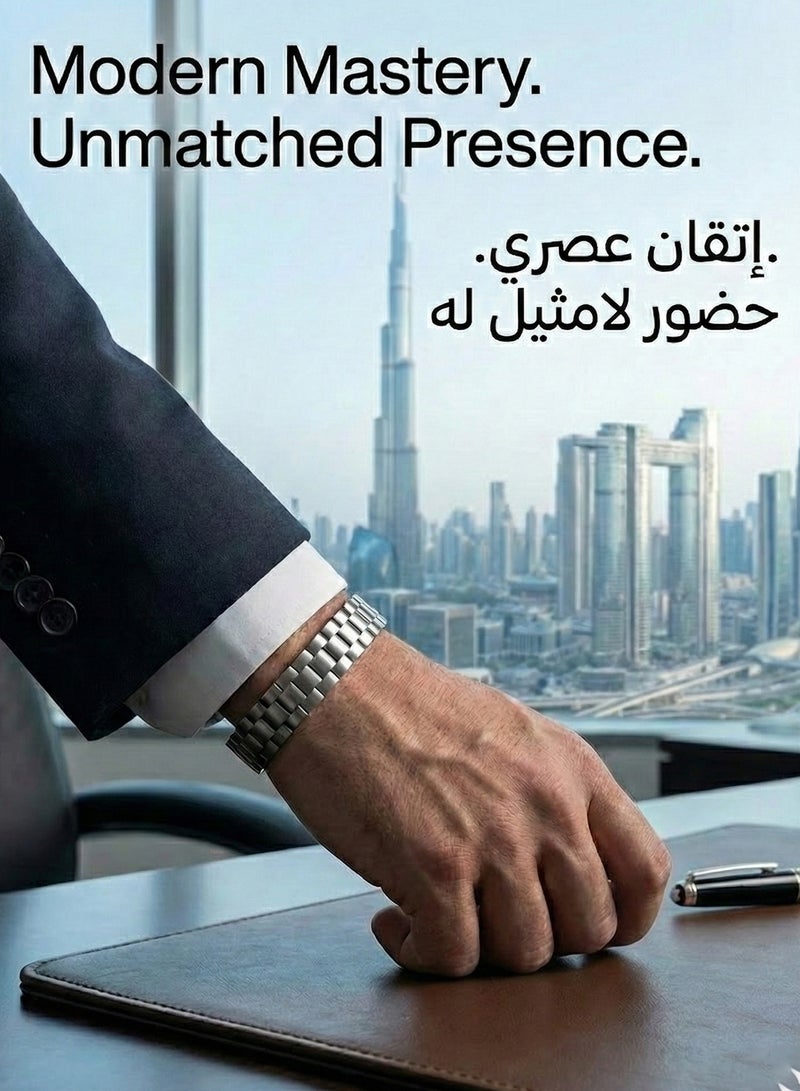فوريكاسا سوار نحاسي مغناطيسي من النحاس النقي للرجال – تصميم متوازن وأنيق - Image 2